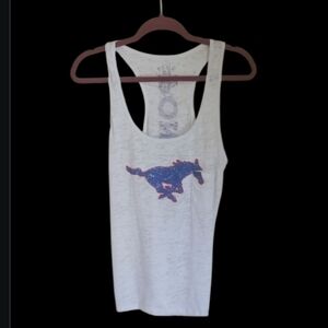 SMU PONY UP‎ WHITE TANK TOP SIZE XL